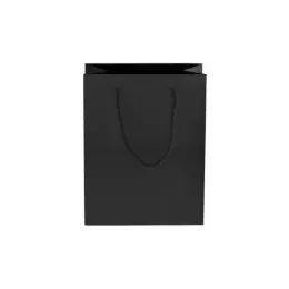 230gsm Matte Gift Bag - 23cm Black Front